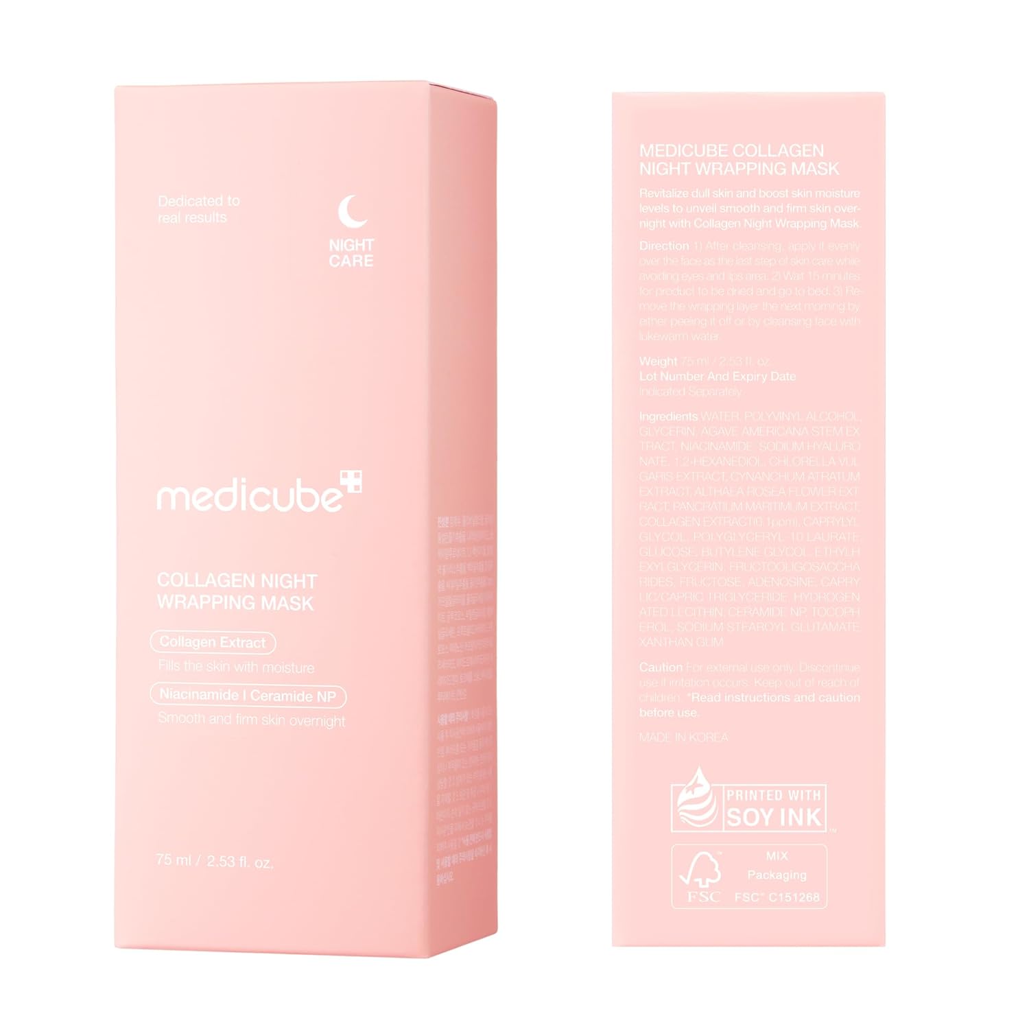 Medicube Wrapping Mask Collagen Overnight Peel Off Facial Mask